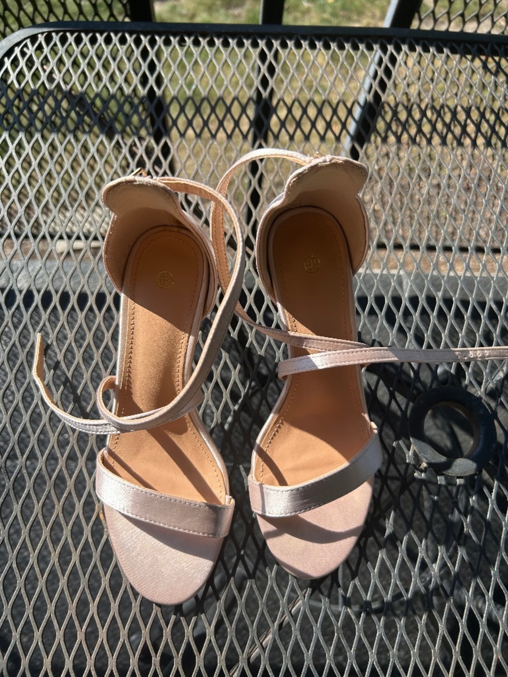 DREAM PAIRS Women Ankle Strap Open Toe Stilettos Heel Sandals Pump Shoes